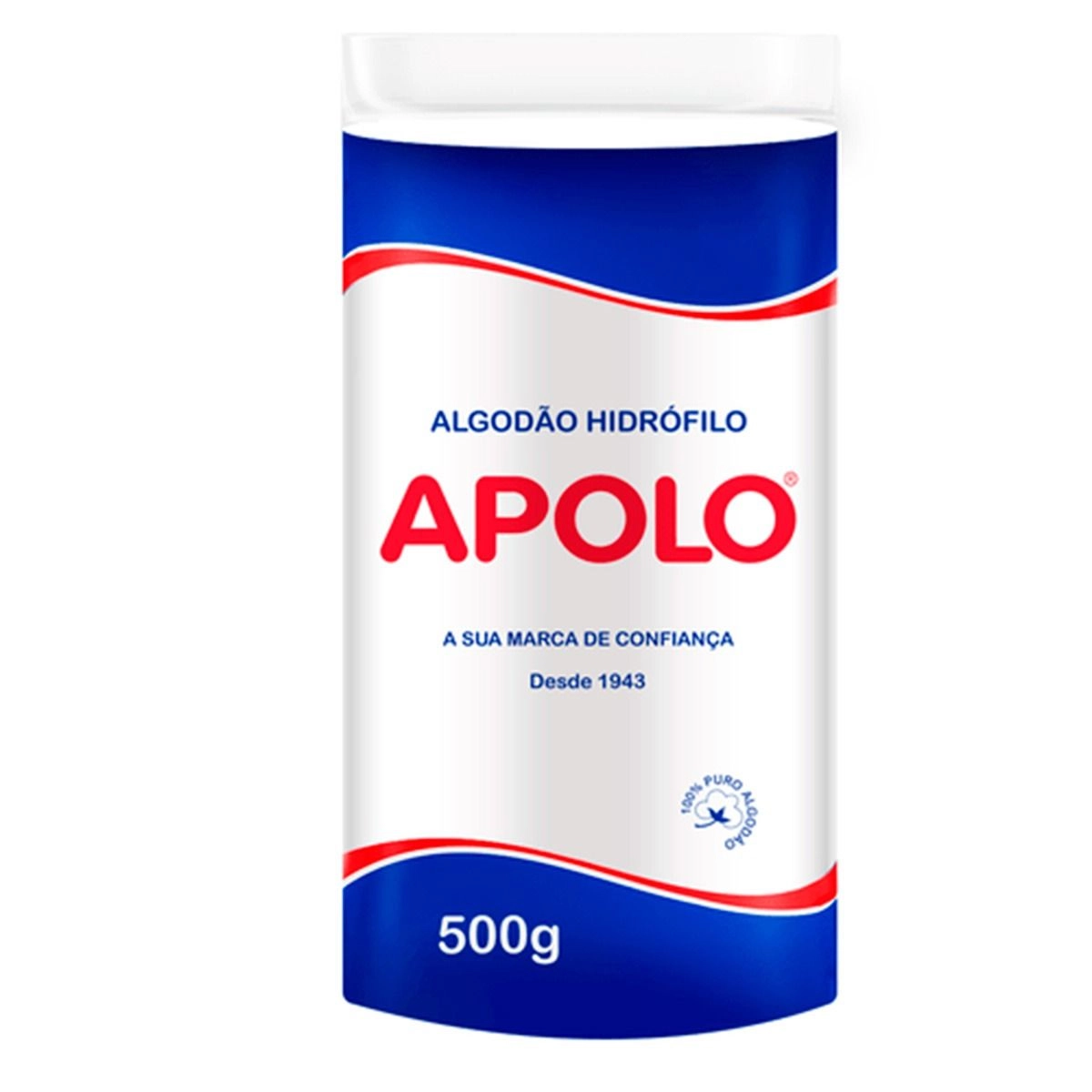 Algodão Rolo Hidrófilo Apolo Multiuso 500G