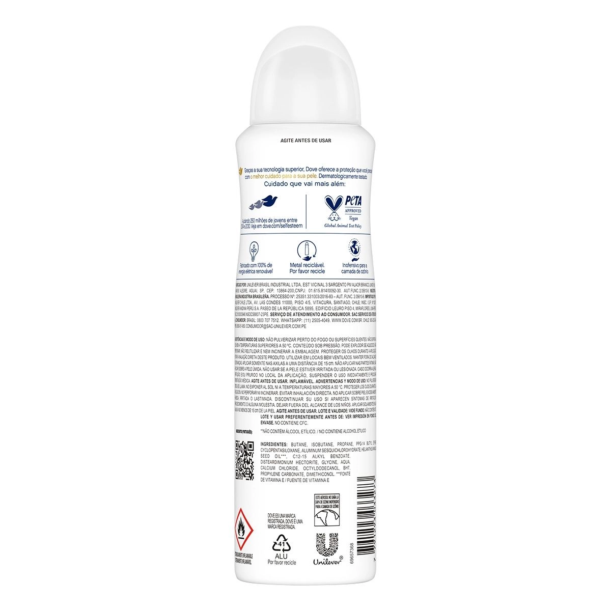 Desodorante Aerosol Dove Sensitive 150Ml