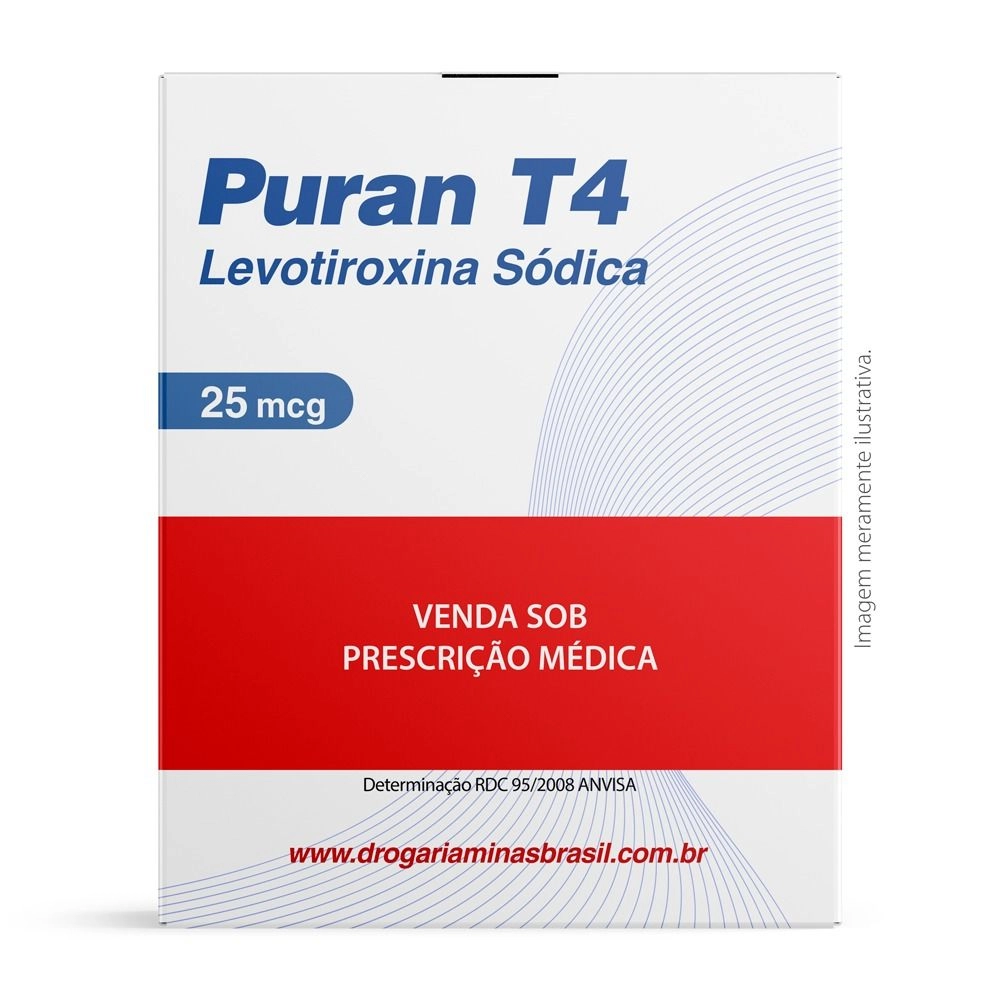 Puran T4 25 Mcg C/ 30 Comprimidos