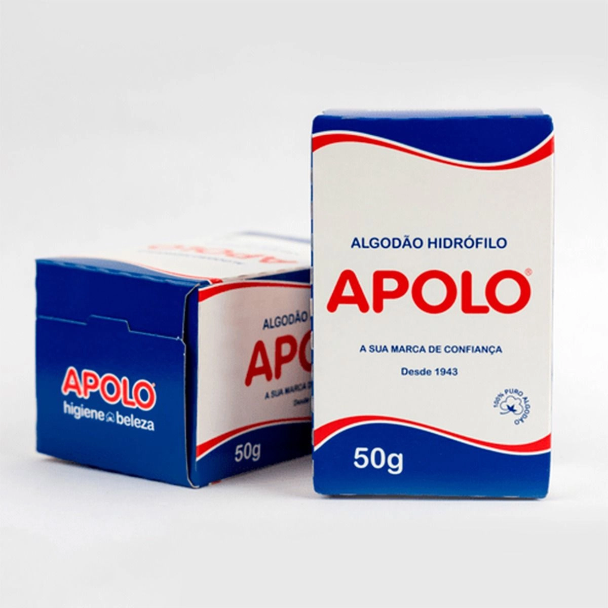Algodão Rolo Hidrófilo Apolo Multiuso Caixa C/ 50G