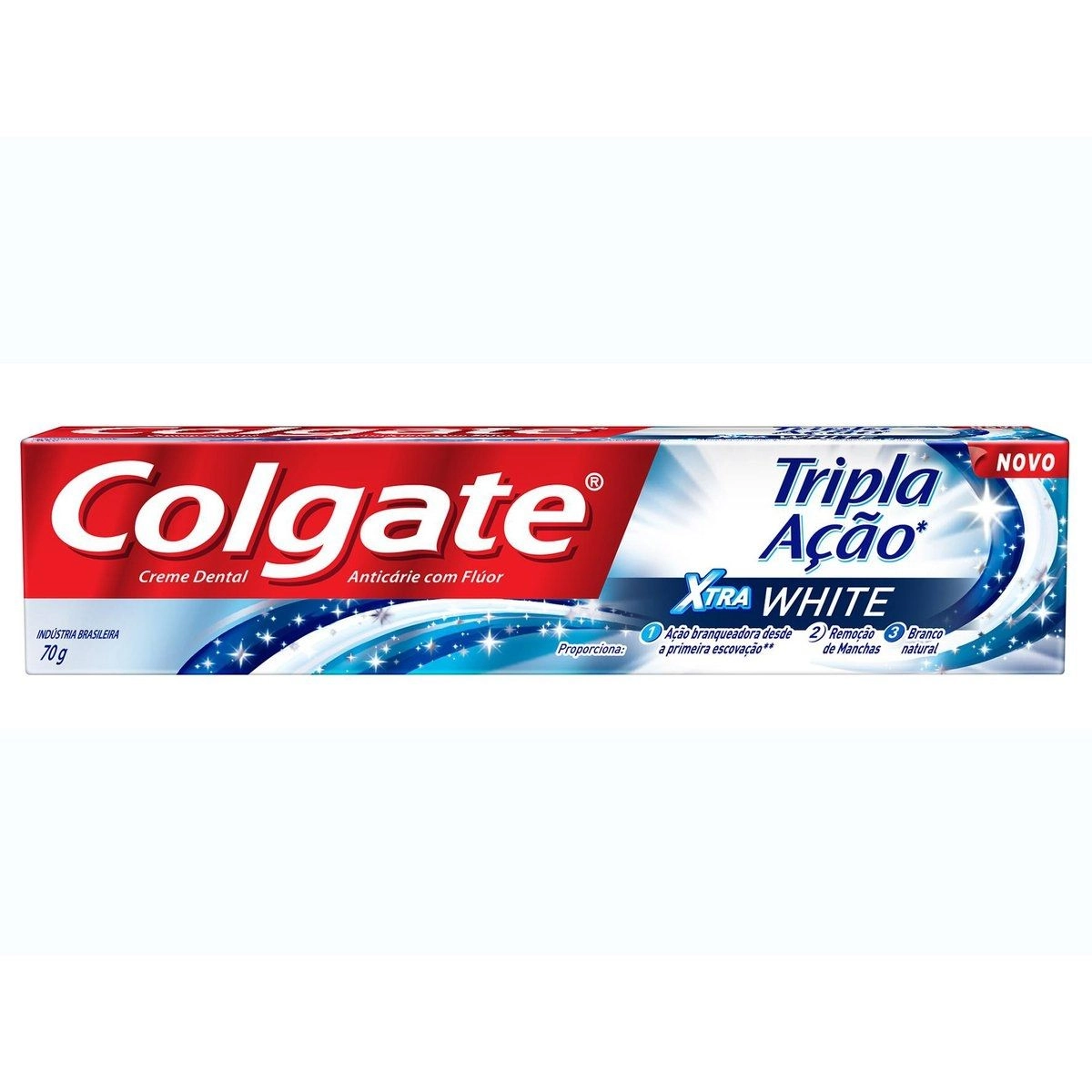 Creme Dental Colgate Extra White Tripla Acão 70G
