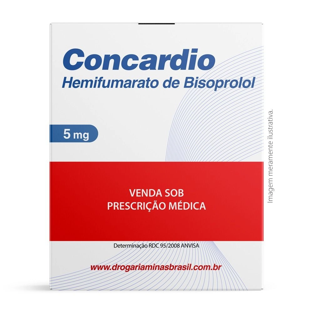 Concárdio 5mg 100 Comprimidos Revestidos