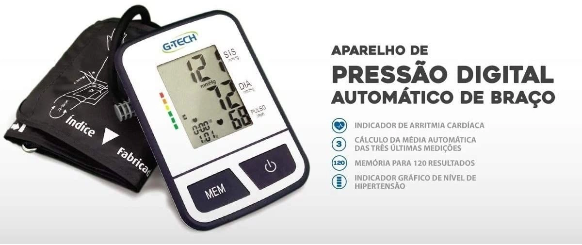 Aparelho de Pressão Digital Automático de Braço Bsp11 G-tech