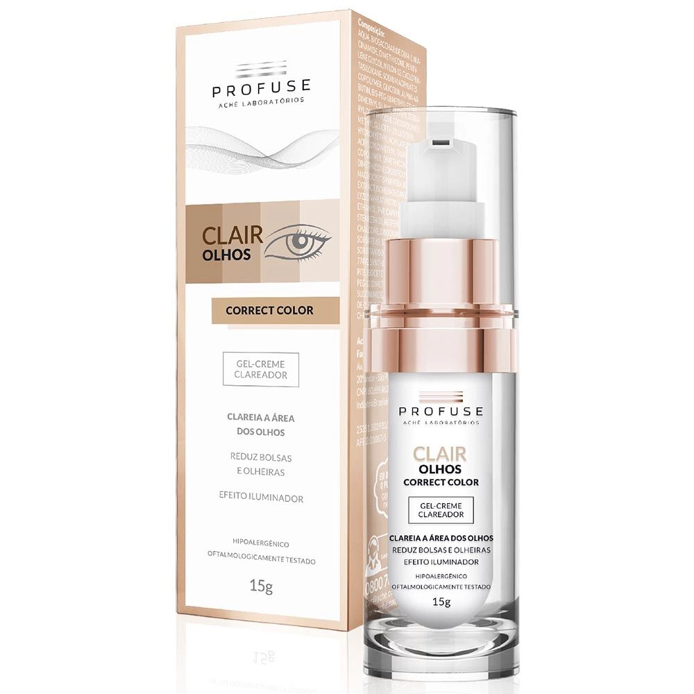Clair Olhos Correct Color Gel Creme Clareador Profuse 15g