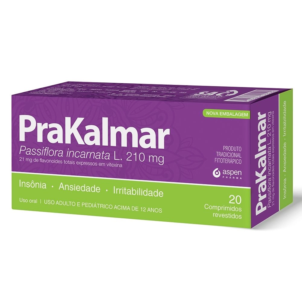 Prakalmar 210mg Com 20 Comprimidos