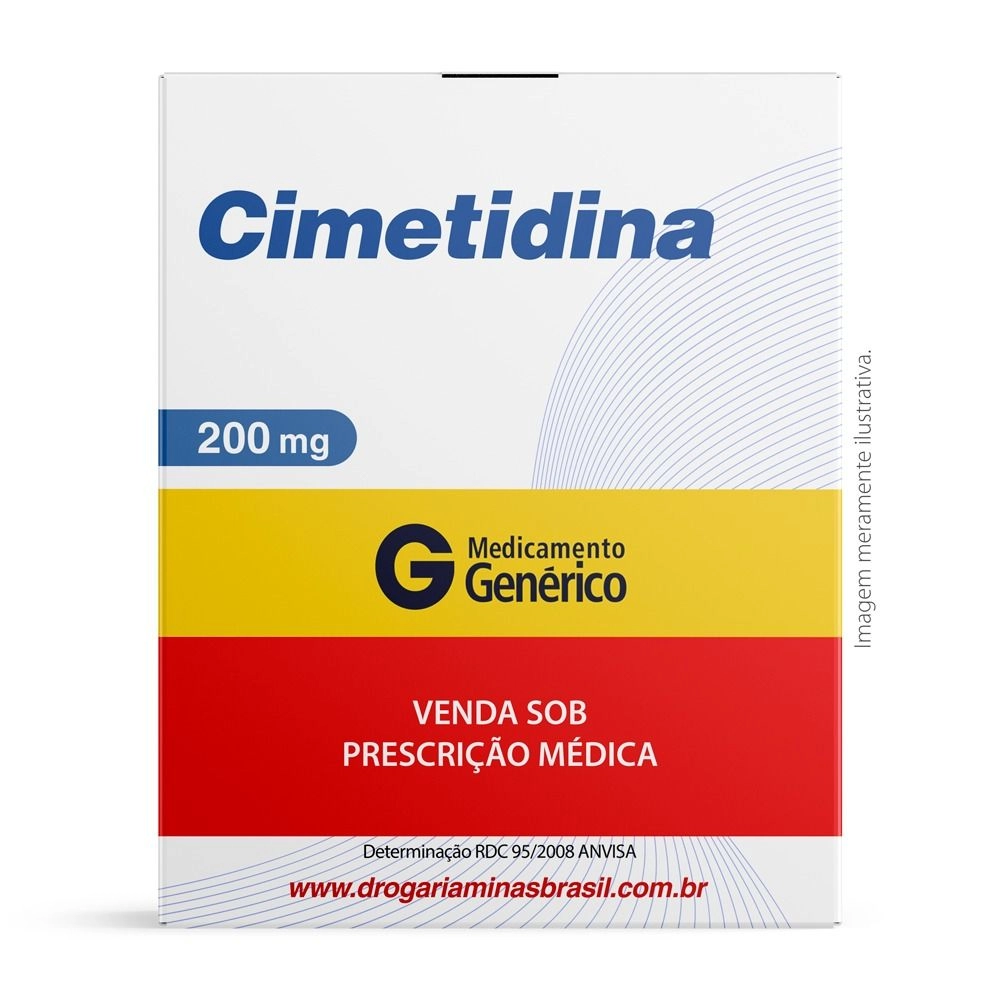 Cimetidina 200Mg Com 20 Comprimidos Genérico Teuto