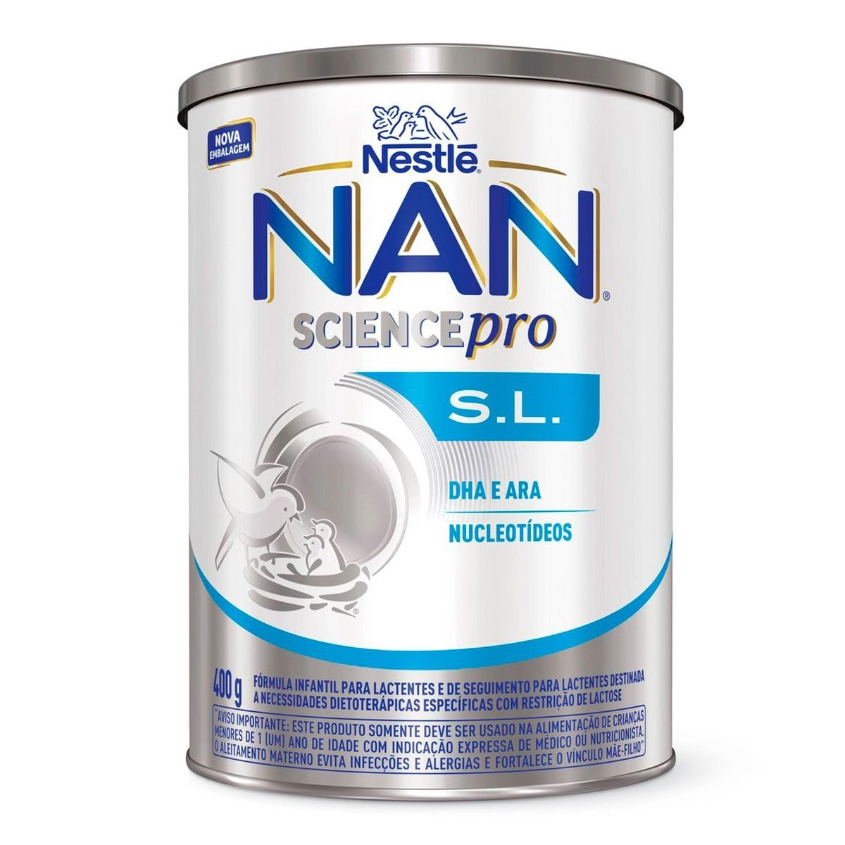 乳液・ミルク NANA Fórmula Infantil Nan S.L. 400g - Drogaria Minas-Brasil