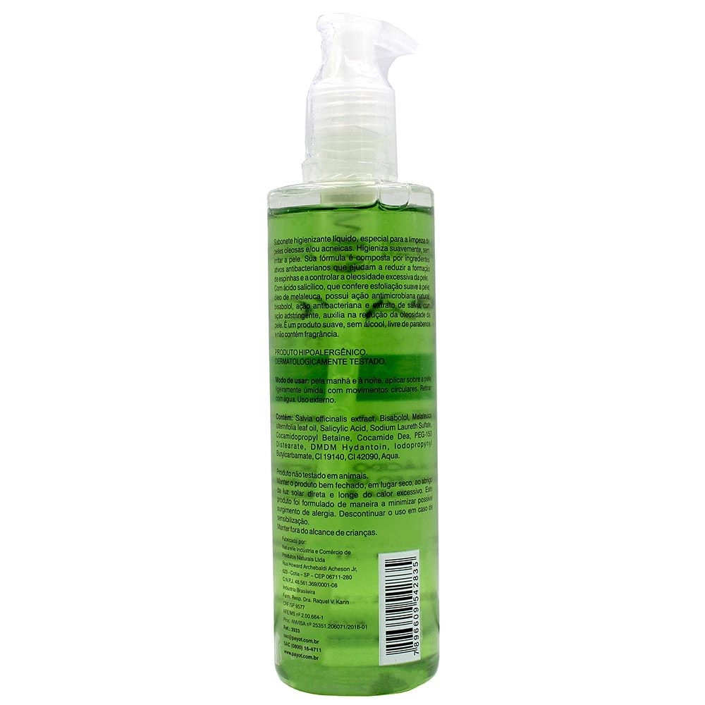 Sabonete Líquido Facial Acnederm Payot 210Ml