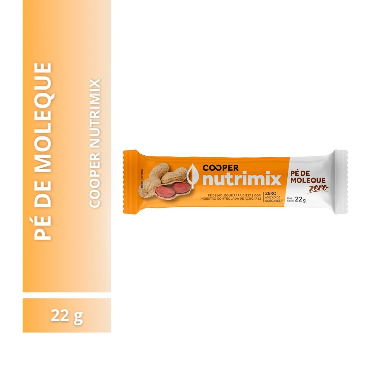 Pé De Moleque Zero Açúcar Cooper Nutrimix 22G