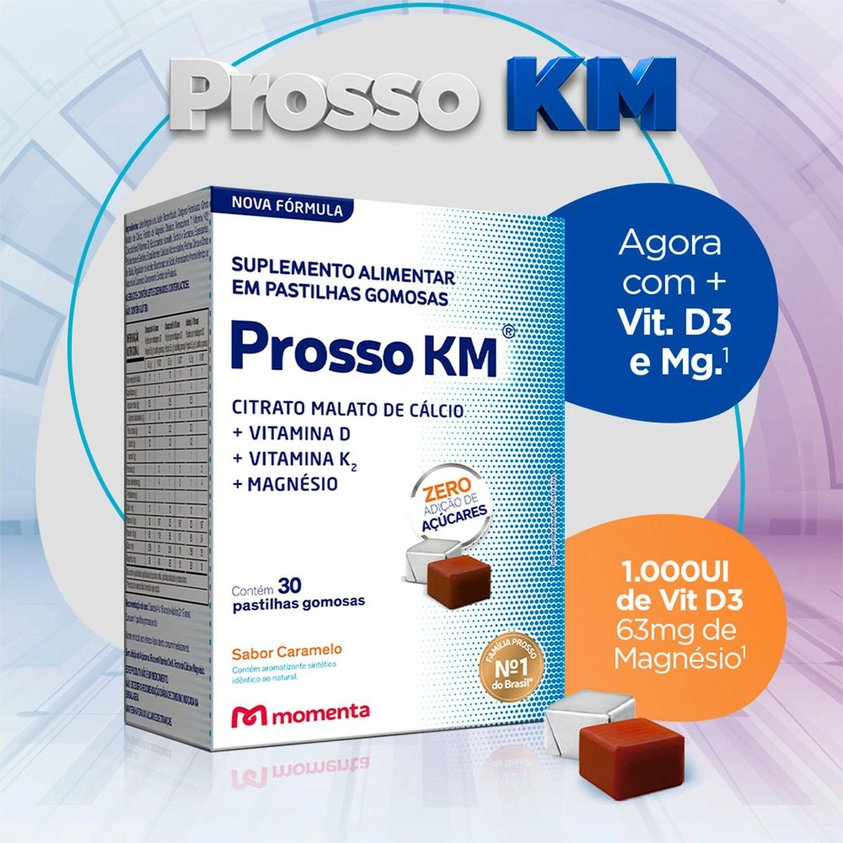 Prosso Km Com 30 Tabletes Mastigáveis