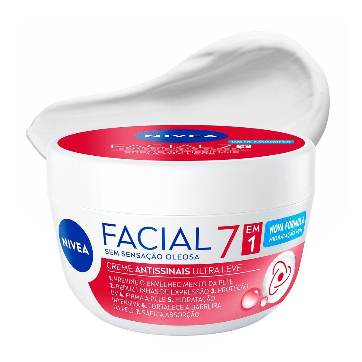 NIVEA Creme Facial Antissinais Ultraleve 7 em 1 100g