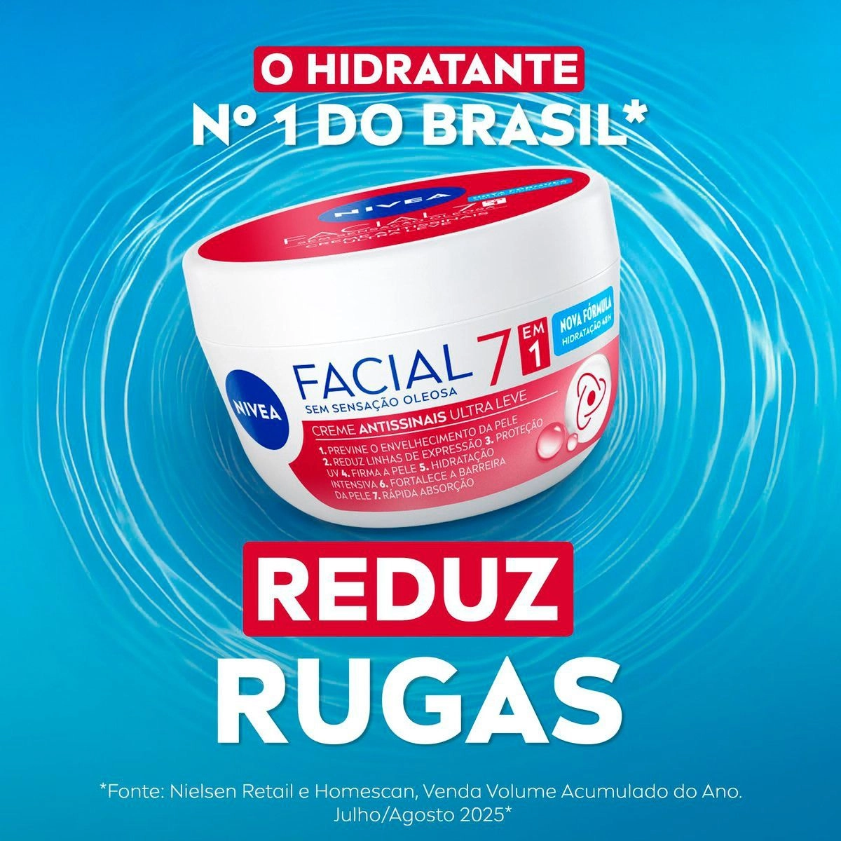 NIVEA Creme Facial Antissinais Ultraleve 7 em 1 100g
