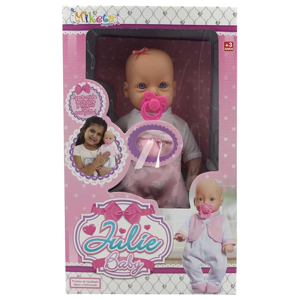 Boneca Julie Baby Miketa Brinquedos Ref: 0622