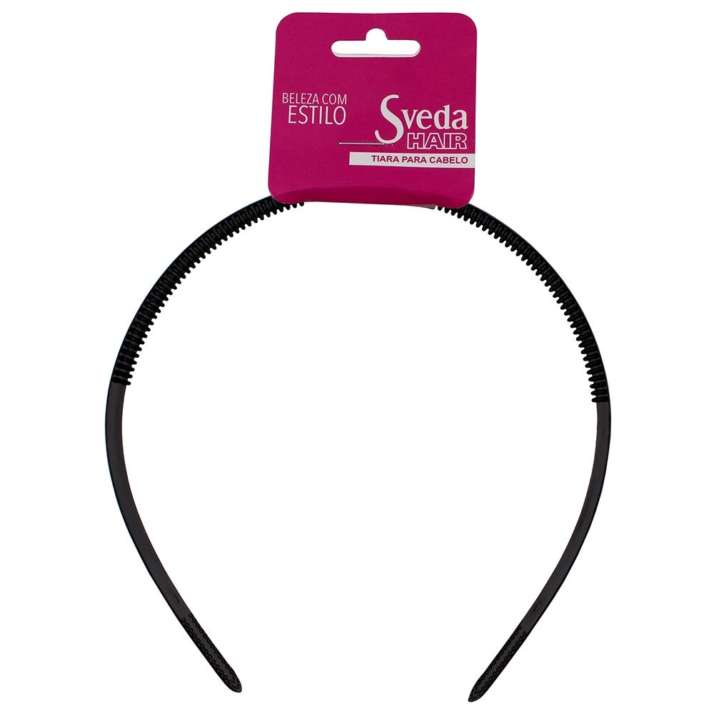 Tiara para Cabelo Cor Preta Ref 0906S Sveda Hair