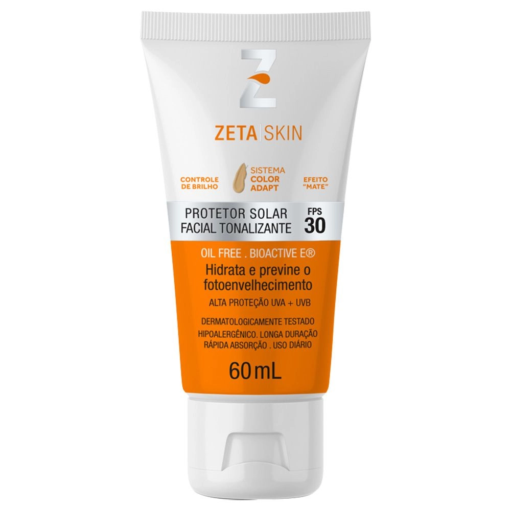 Protetor Solar Facial Fps 30 Color Adapt 60ml Zeta Skin