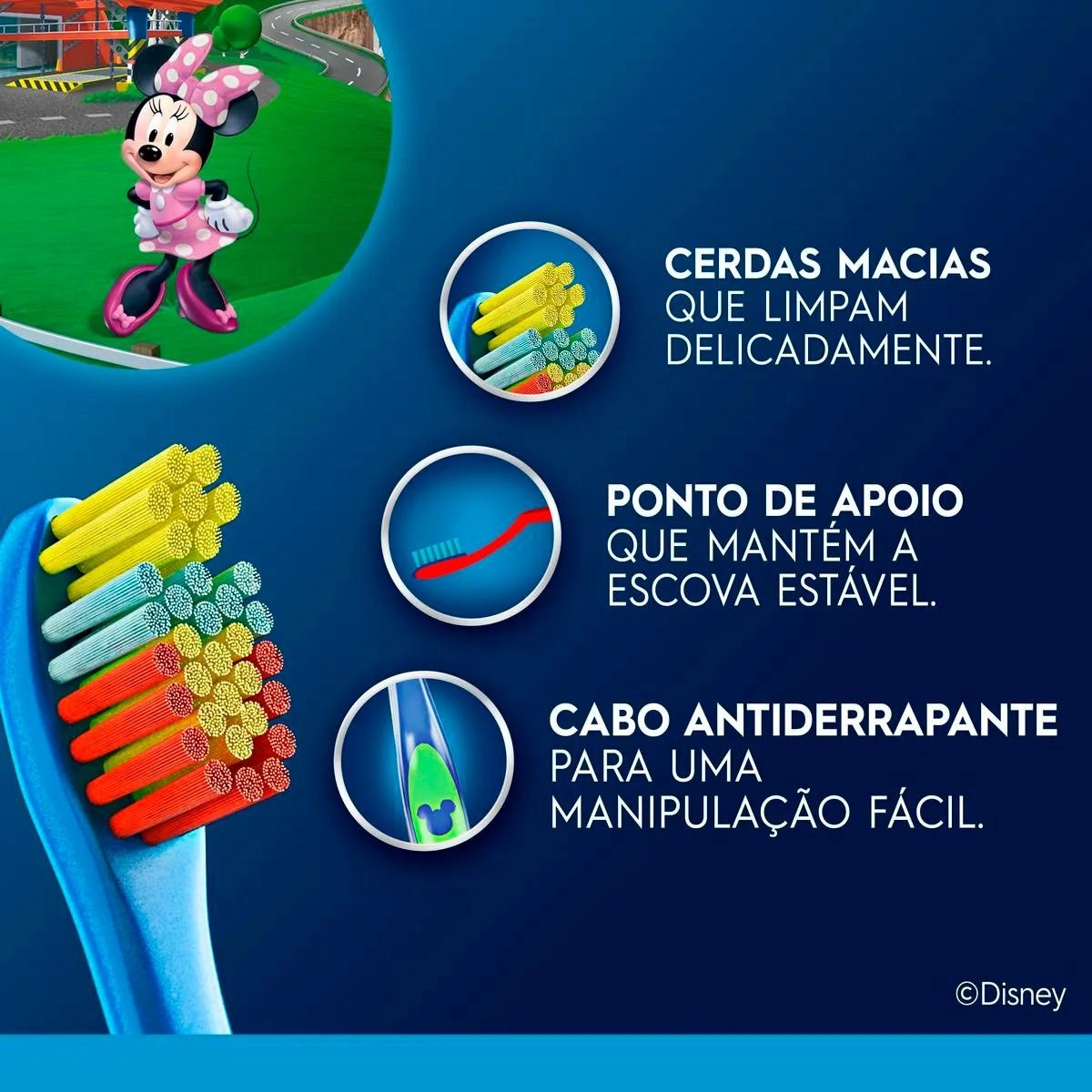 Escova de Dente Infantil Oral-B Mickey Macia com 1 unidade