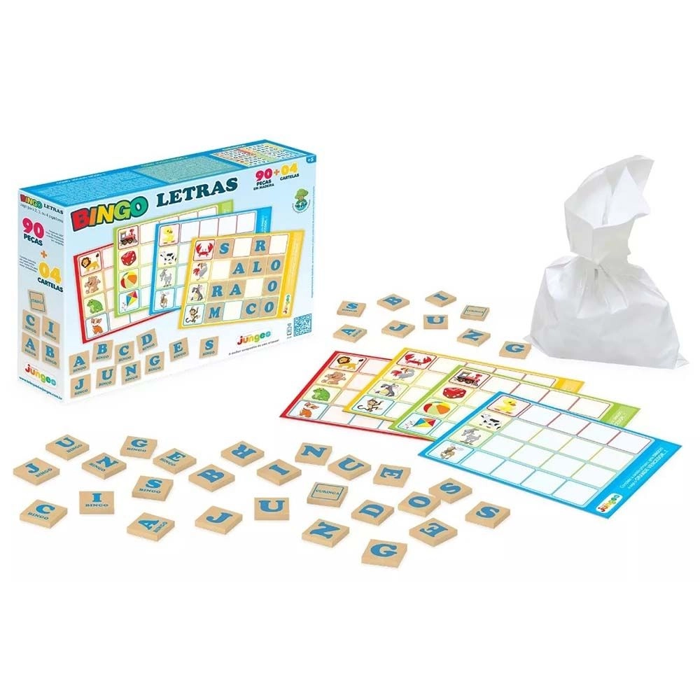 Bingo Letras Junges 90 Peças Ref-705