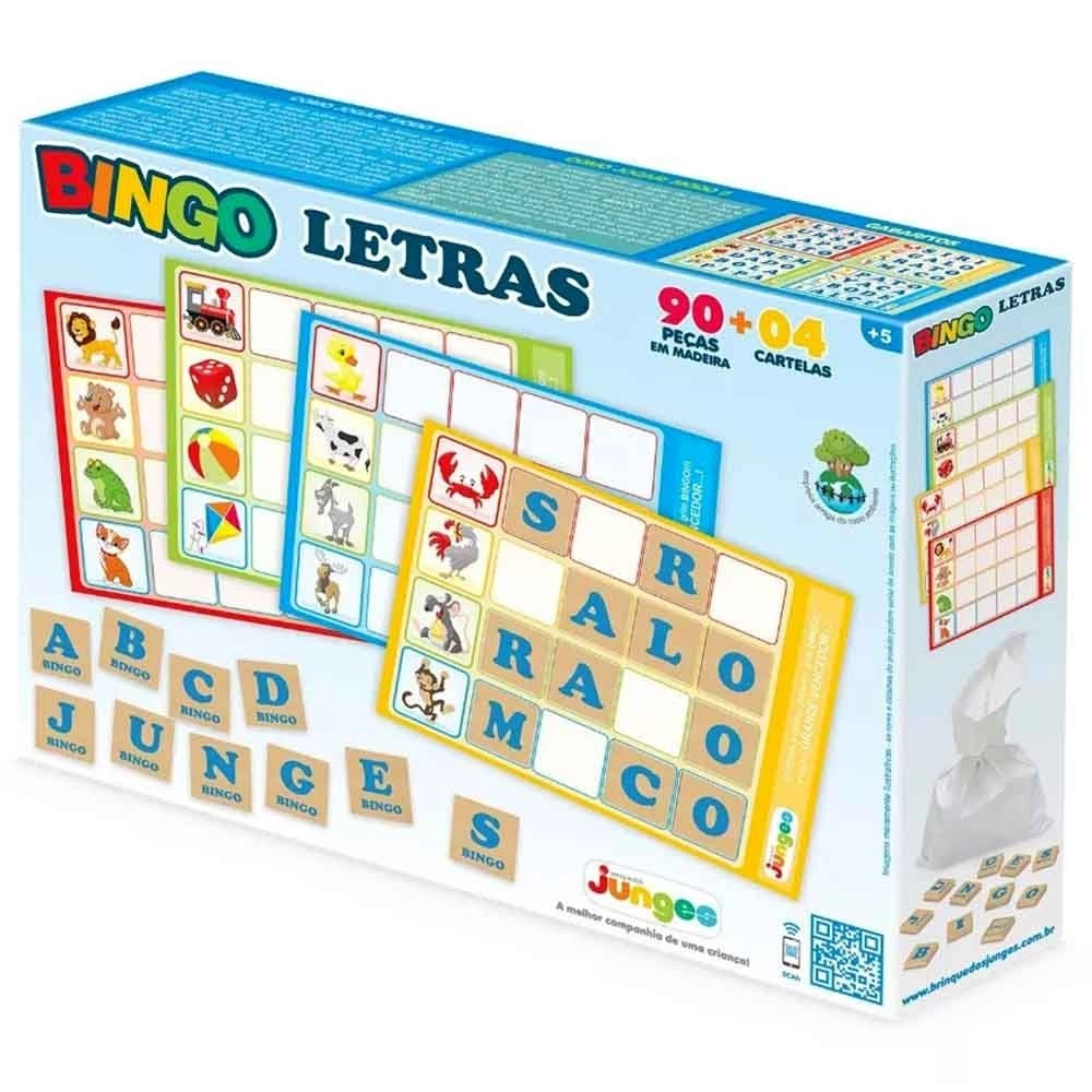 Bingo Letras Junges 90 Peças Ref-705