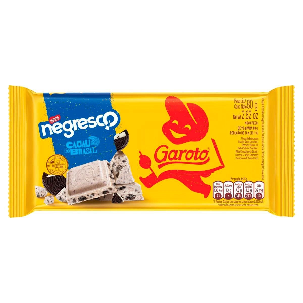Chocolate Em Barra Negresco 80G Garoto