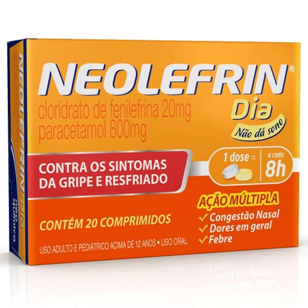 Neolefrin Dia Com 20 Comprimidos