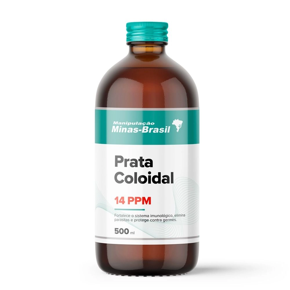 Prata Coloidal 14Ppm 500Ml - Drogaria Minas-Brasil