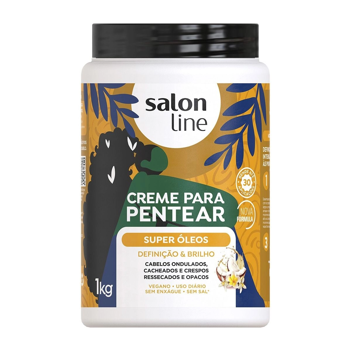 Creme Para Pentear Super Óleos Com 1L Salon Line - Drogaria Minas
