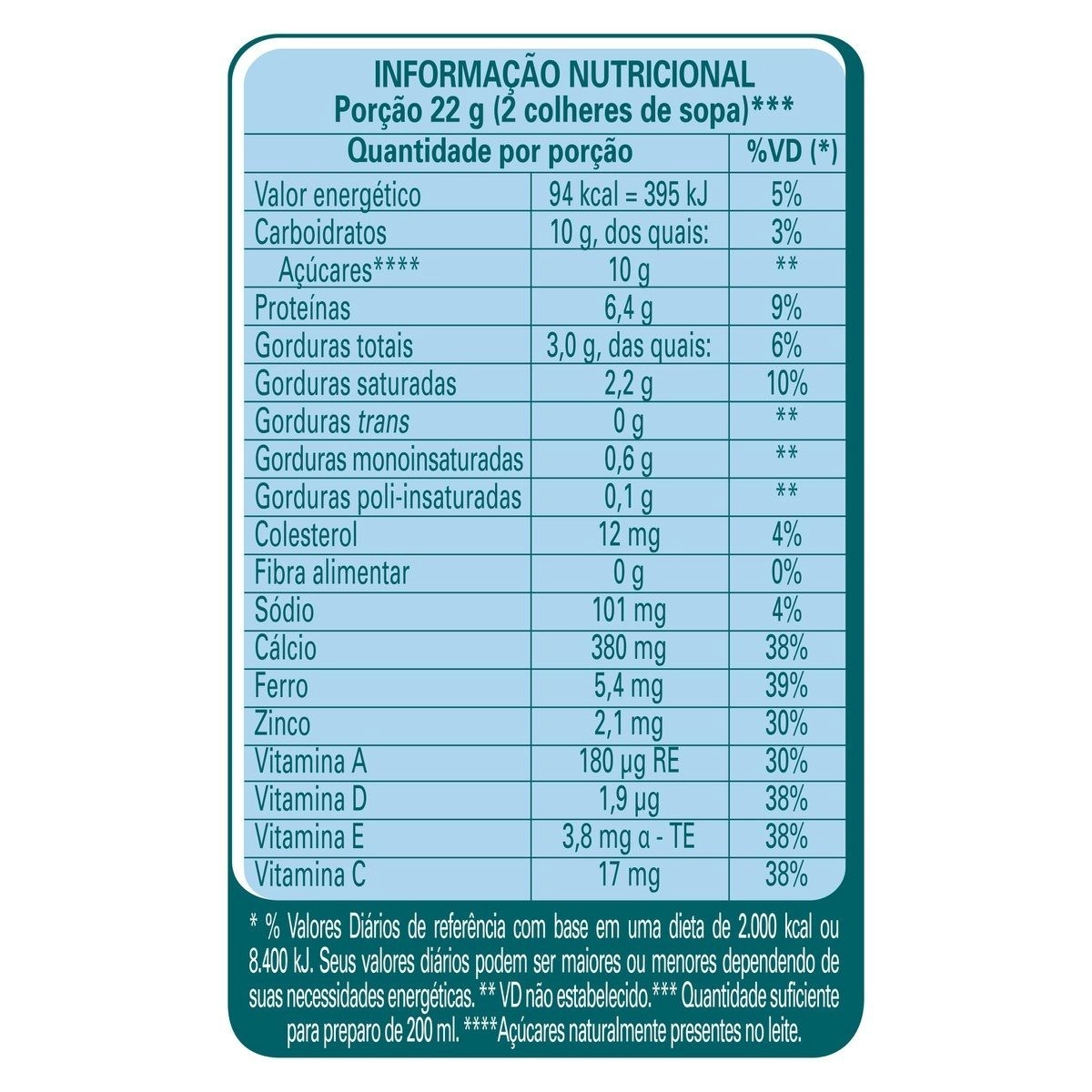 Leite em Pó Ninho Semidesnatado 350g