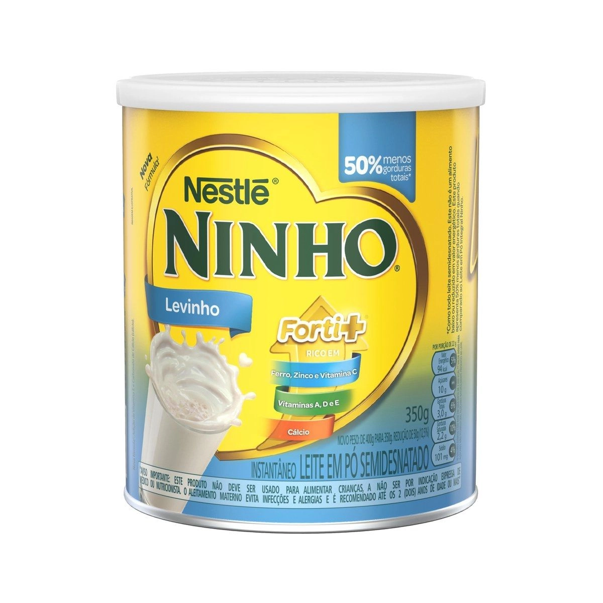 Leite em Pó Ninho Semidesnatado 350g