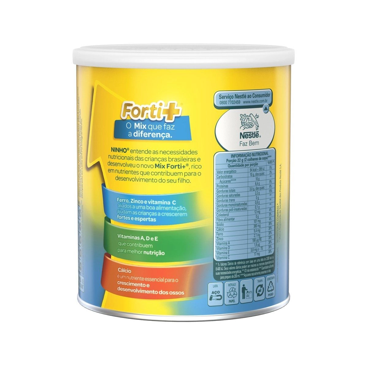 Leite em Pó Ninho Semidesnatado 350g