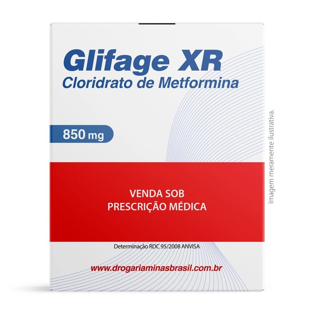 Glifage Xr 850Mg Com 30 Comprimidos