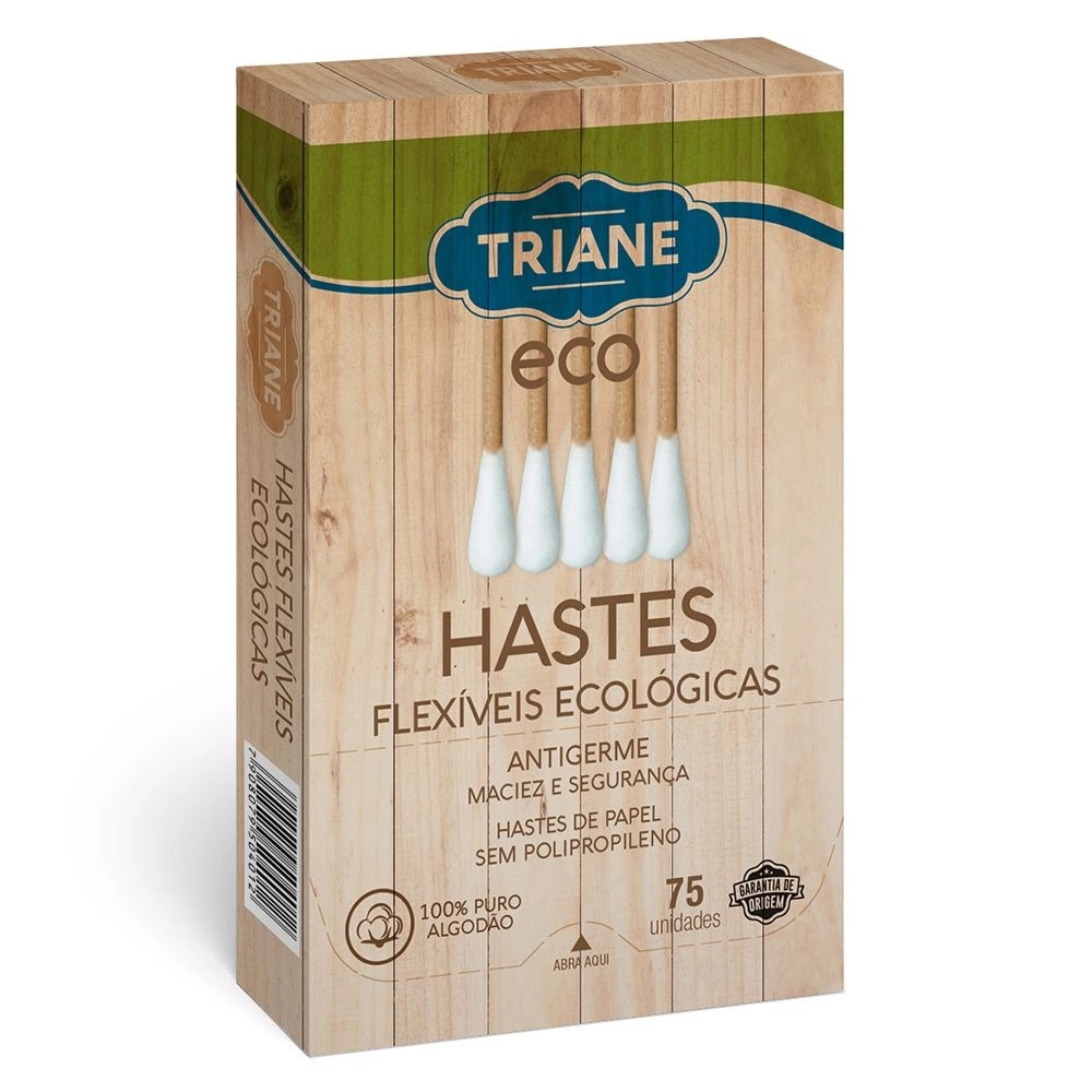 Hastes Flexíveis Eco com 75 Unidades Triane