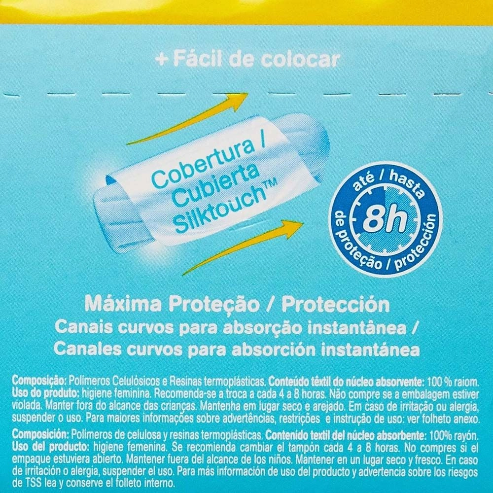 Absorvente Interno OB ProComfort Médio Com 8 Unidades