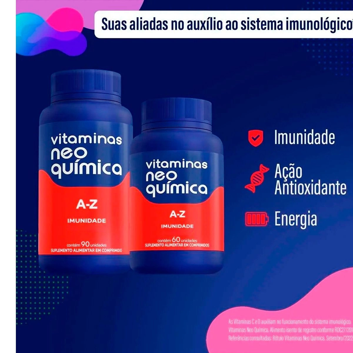 Polivitamínico A-Z Imunidade Com 60 Comprimidos Neo Química