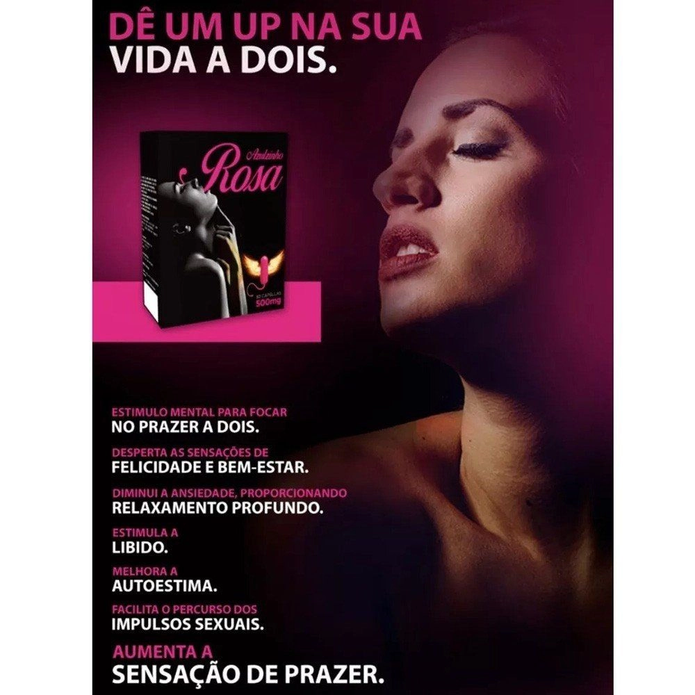 Azulzinho Rosa Com 30 Cápsulas