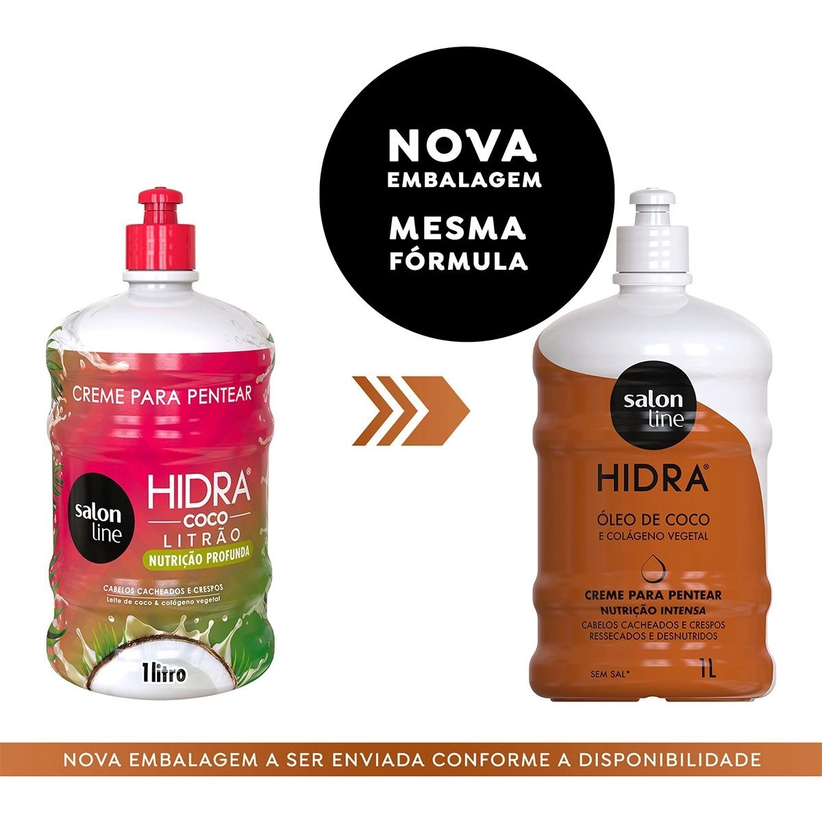 Creme para Pentear Hidra Nutrição Intensa 1 Litro Salon Line