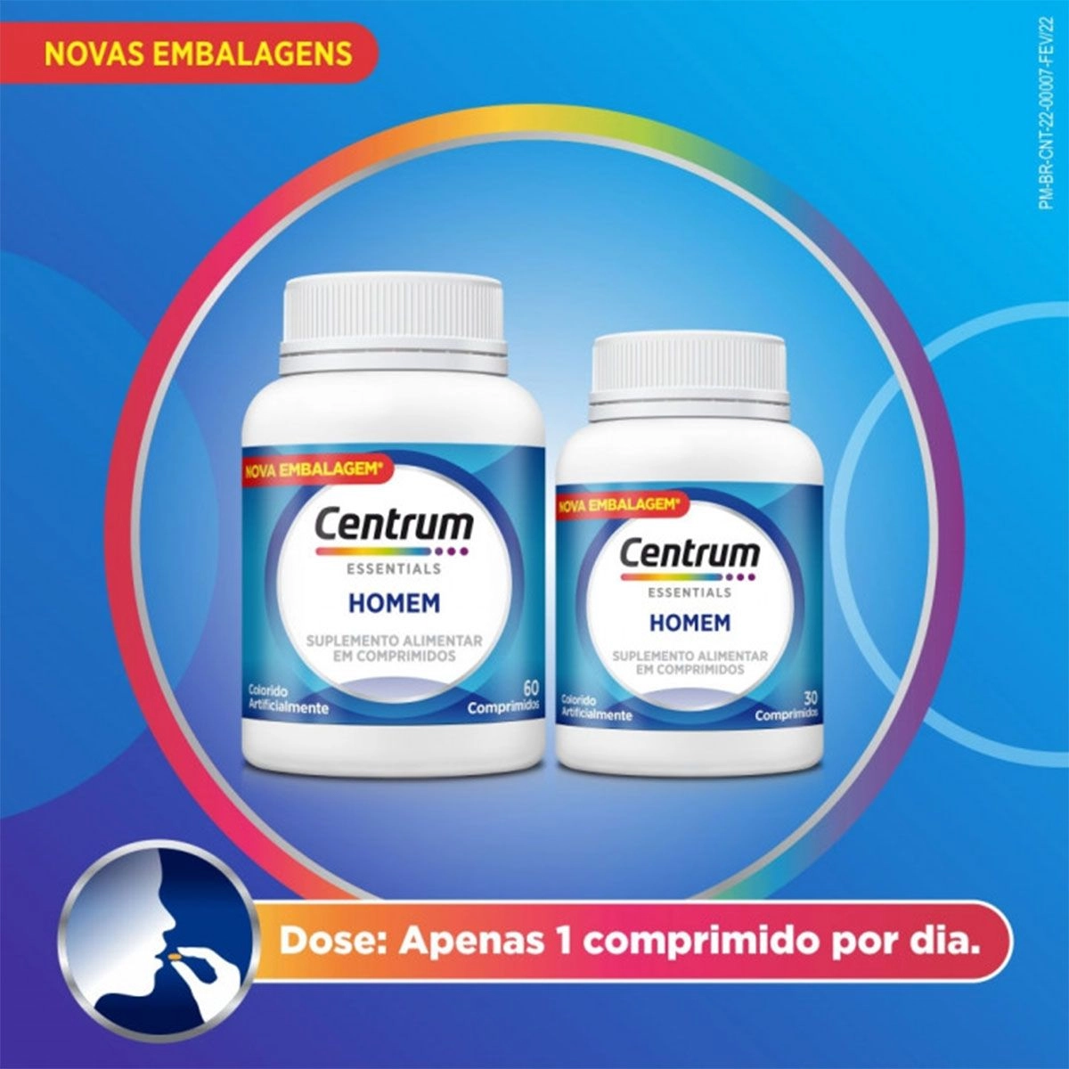 Kit Centrum Essentials Homem com 2 Unidades 60 e 30 Comprimidos