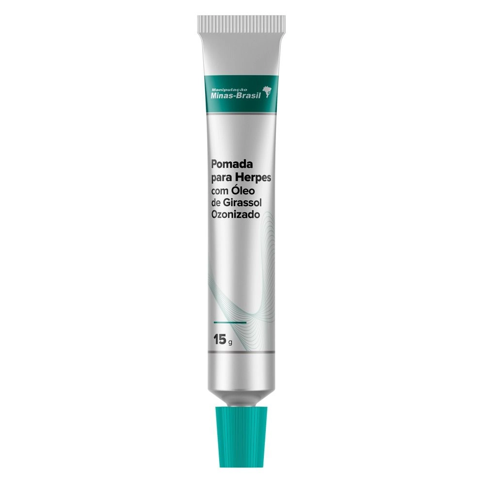 Pomada para Herpes com Óleo De Girassol Ozonizado 15g
