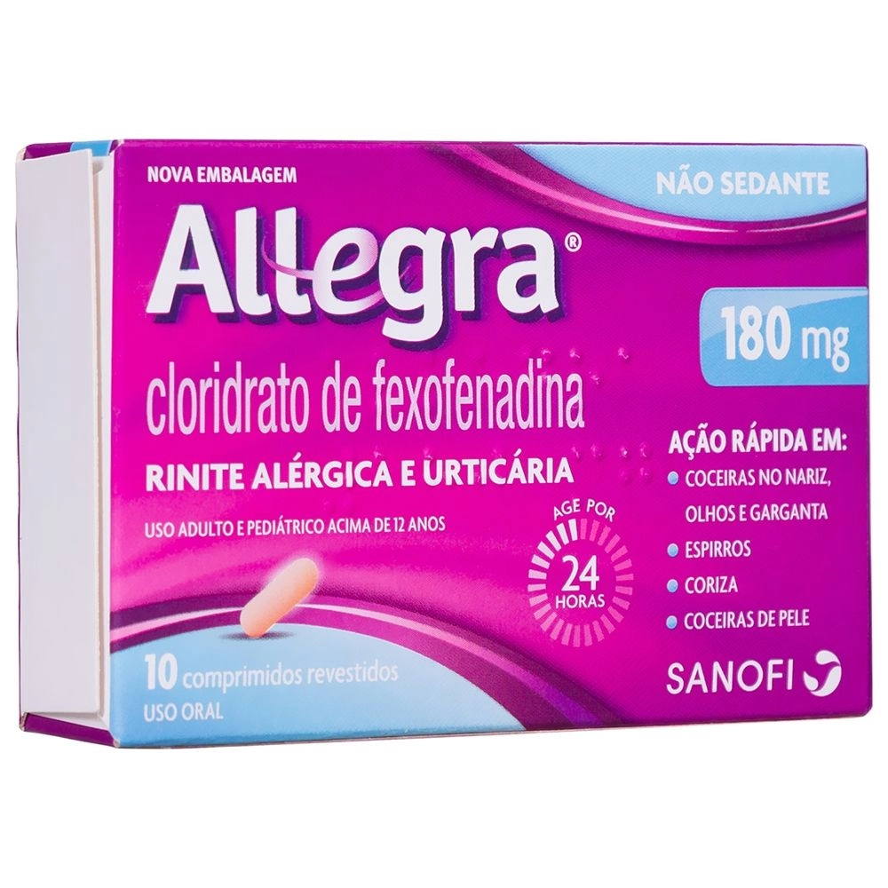 Allegra 180mg 10 Comprimidos