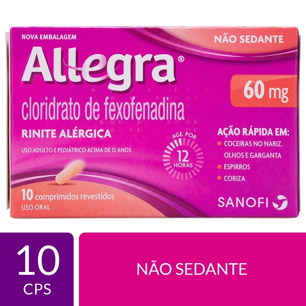 Allegra 60mg 10 Comprimidos