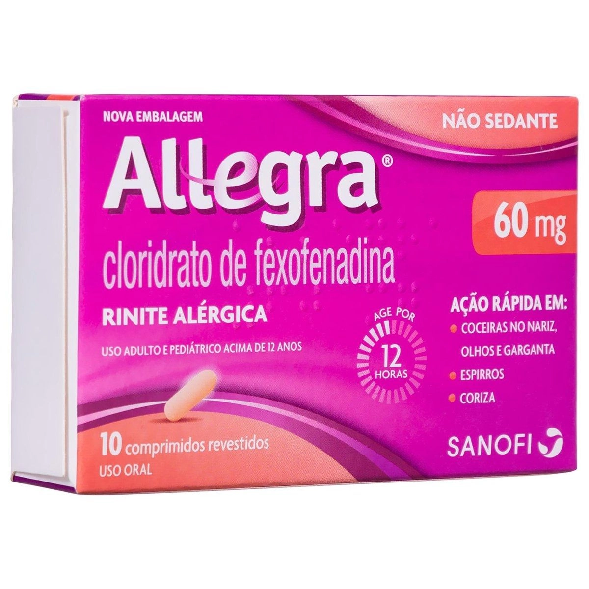 Allegra 60mg 10 Comprimidos