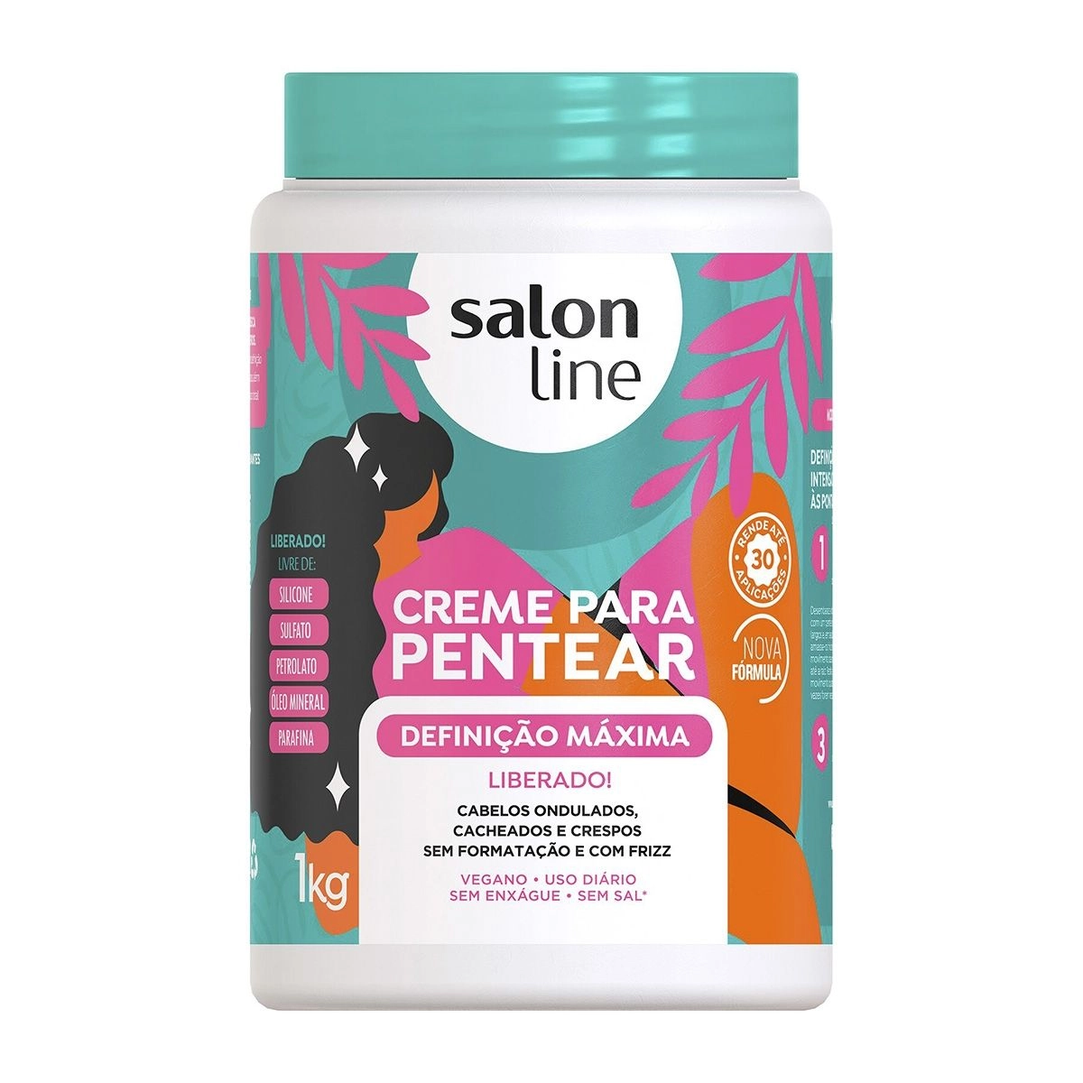 Creme Para Pentear Definição Máxima Com 1kg Salon Line - Drogaria