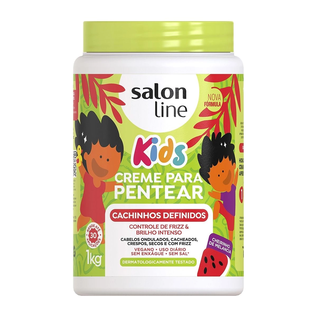 Creme Para Pentear Kids Cachinhos Definidos Com 1kg Salon Line