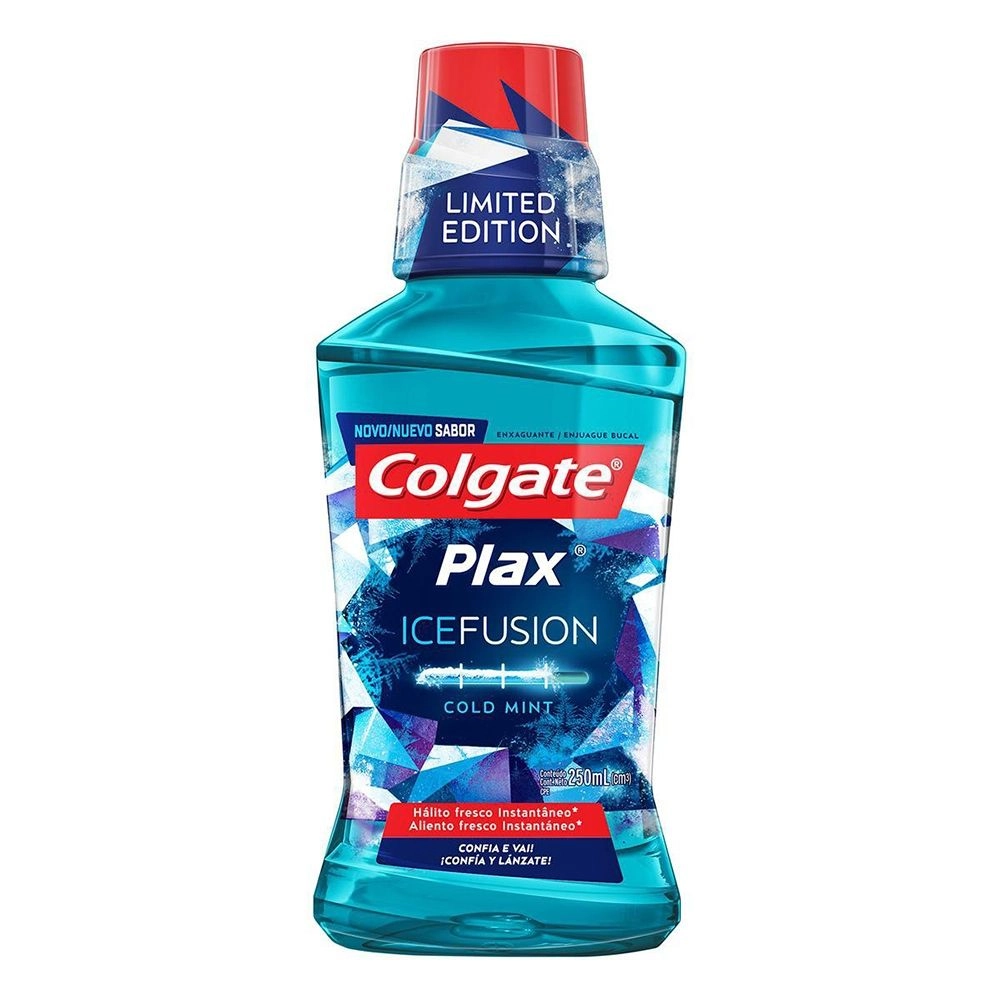 Enxaguante Bucal Colgate Plax Ice Fusion Cold Leve 250ml
