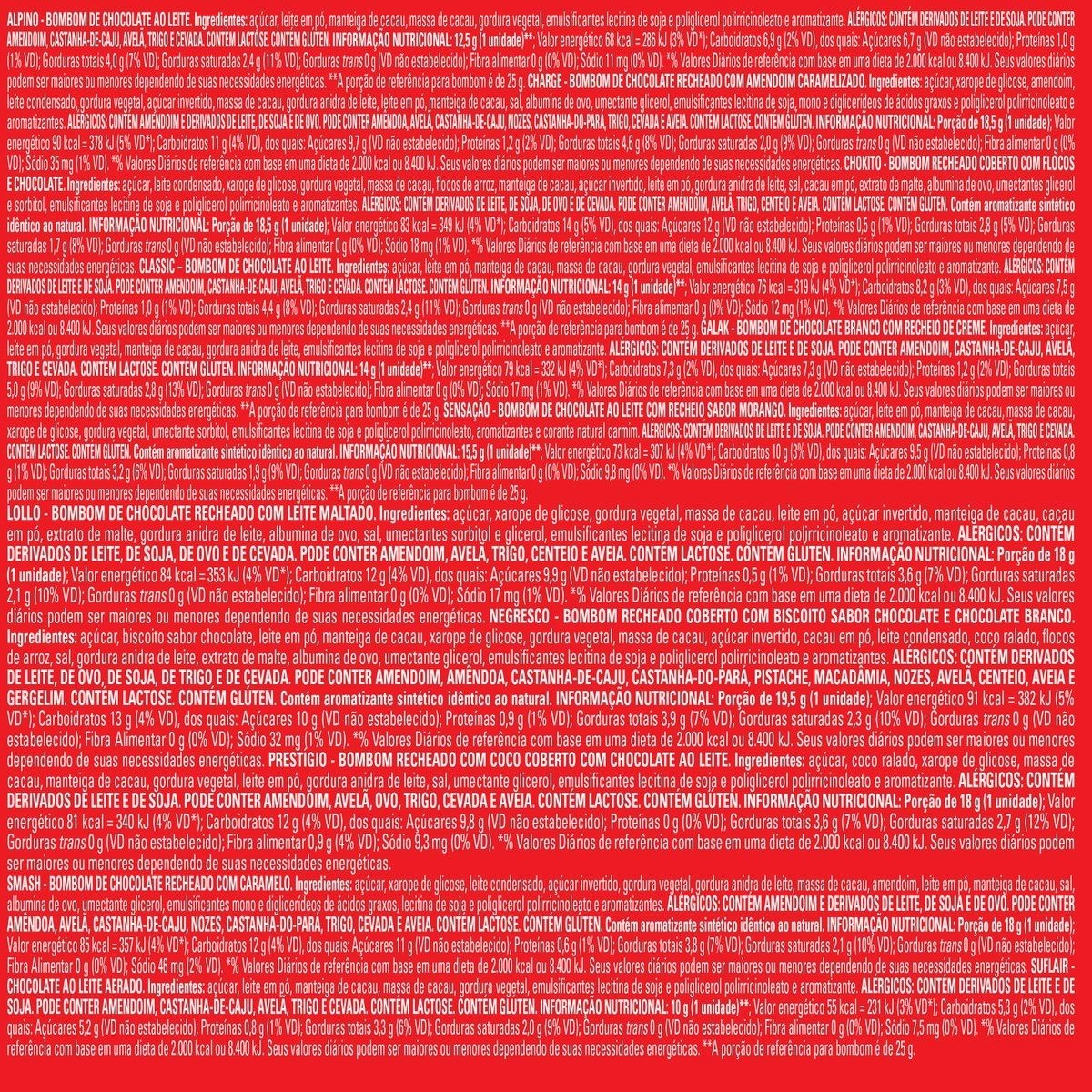 Bombom Nestlé Especialidades Caixa 251g