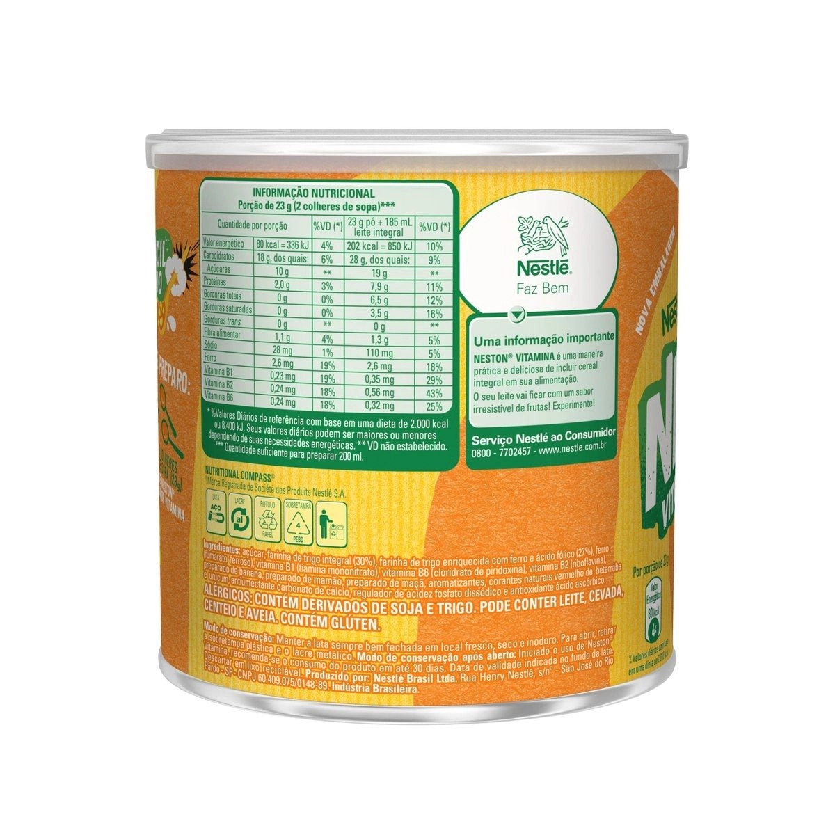 Cereal Neston Vitamina Maçã, Banana e Mamão 400g