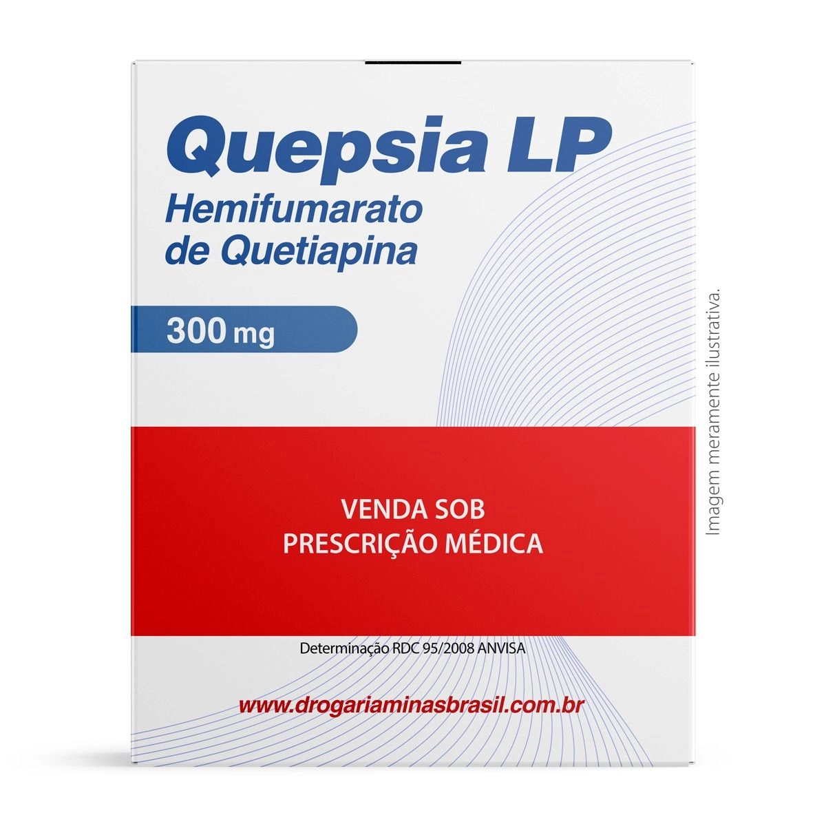 Quepsia LP 300mg Momenta com 30 comprimidos revestidos de liberação prolongada