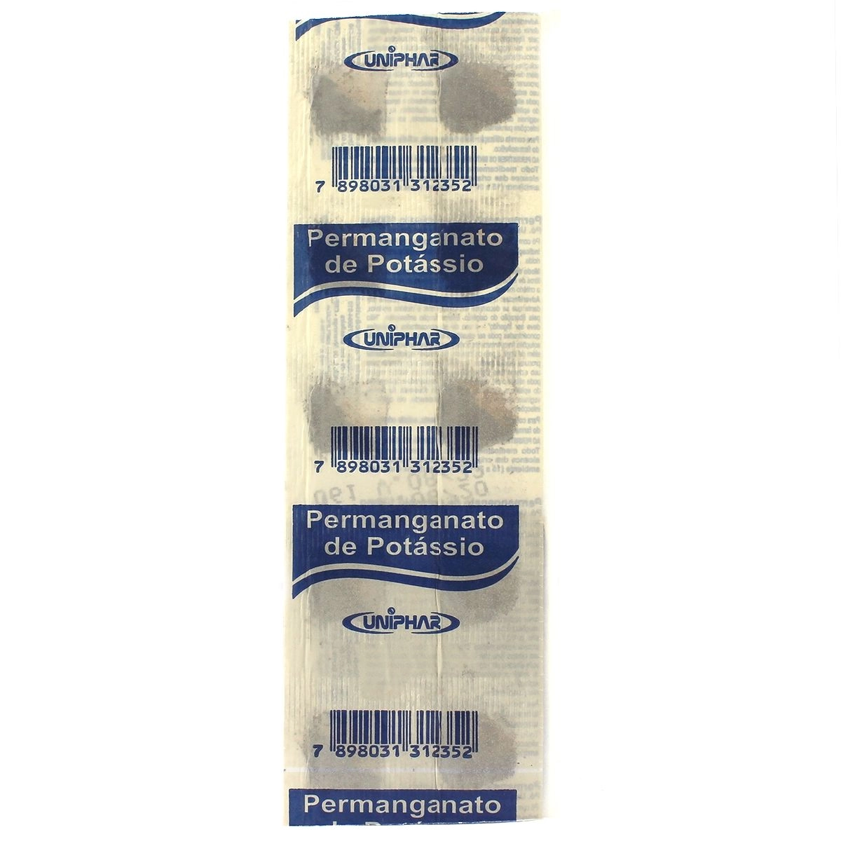 Permanganato de Potássio 97% 10 doses de 100mg Uniphar