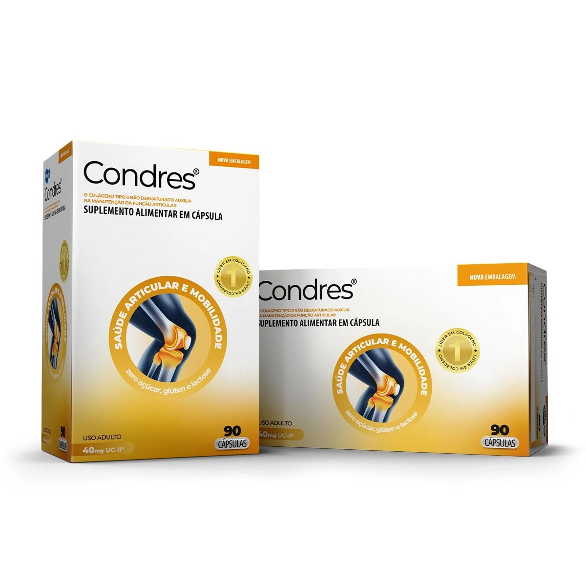 Condres Colágeno Tipo II Não Hidrolisado 90 Cápsulas