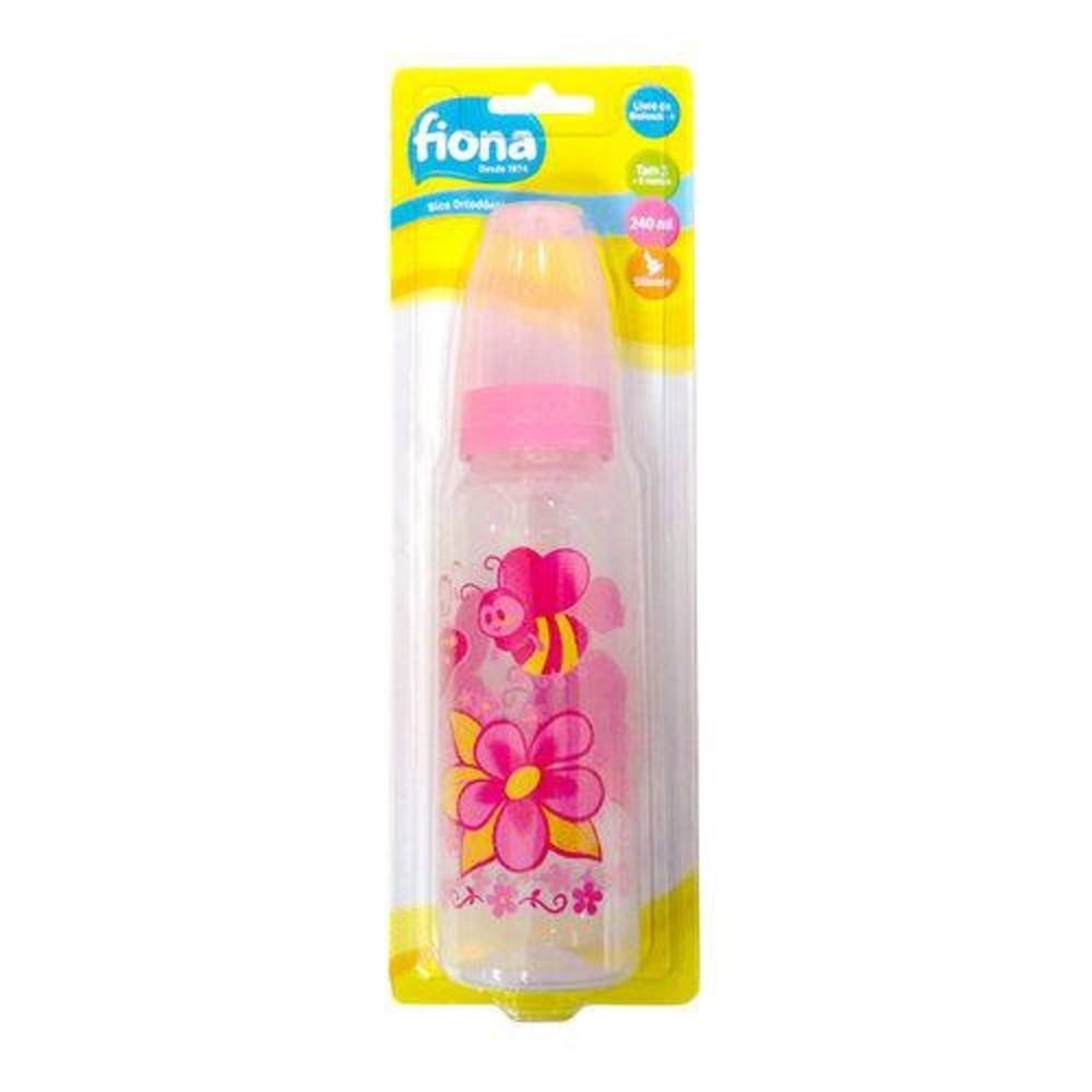 Mamadeira Fiona Ortodôntica Rosa 240ml