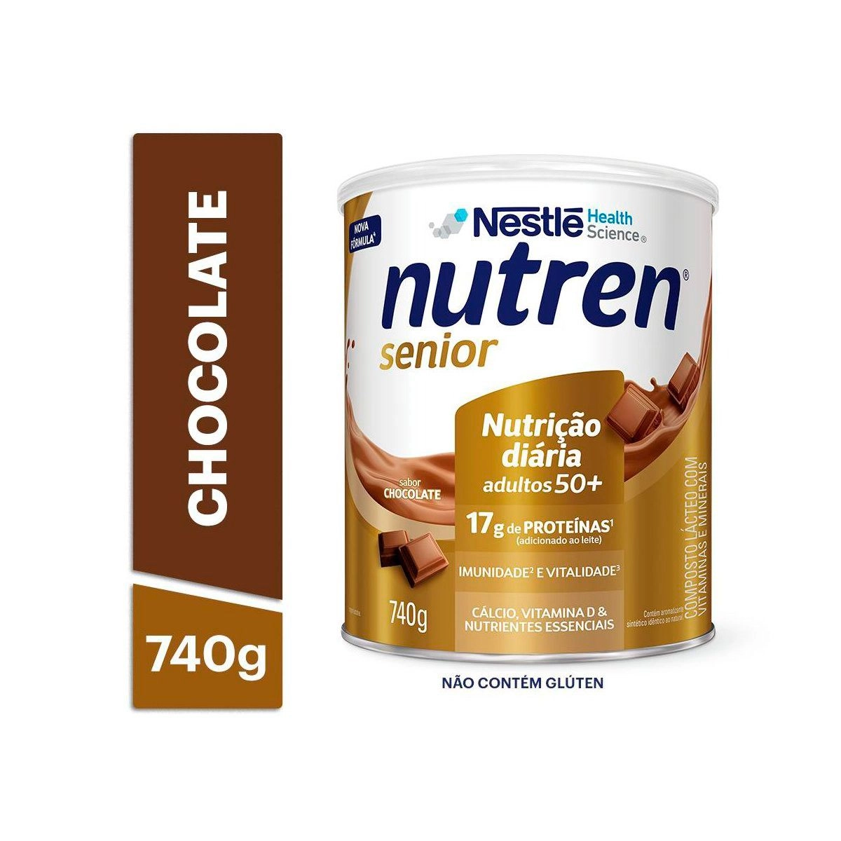 Complemento Alimentar Nutren Senior Chocolate 740g